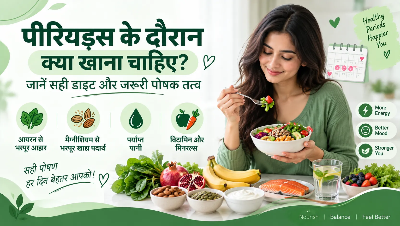 पीरियड्स के दौरान क्या खाना चाहिए ? 
