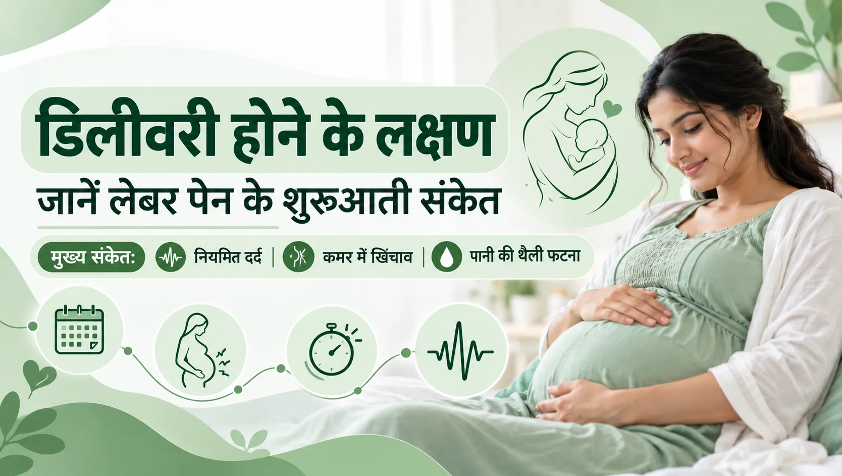 डिलीवरी होने के लक्षण