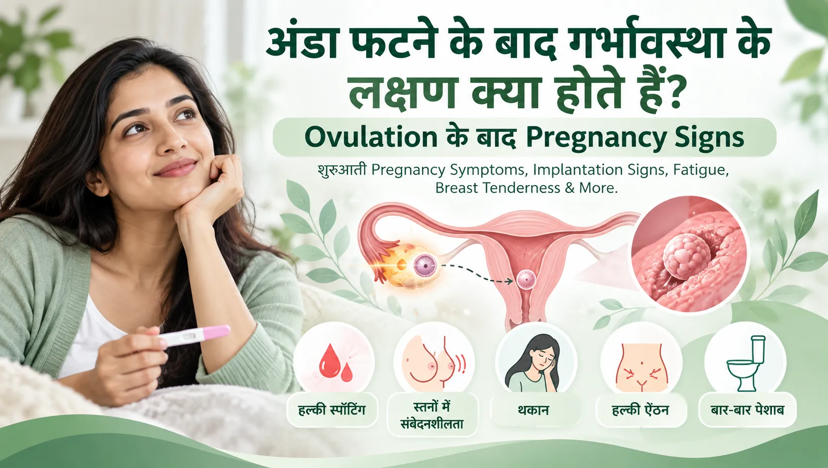 अंडा फटने के बाद गर्भावस्था के लक्षण क्या होते हैं?
