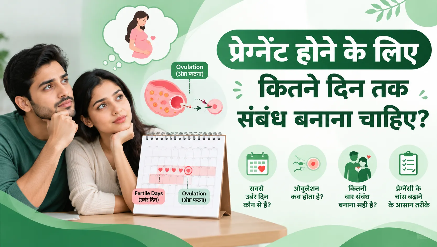 pregnant hone ke liye kitne din tak sambandh banana chahiye