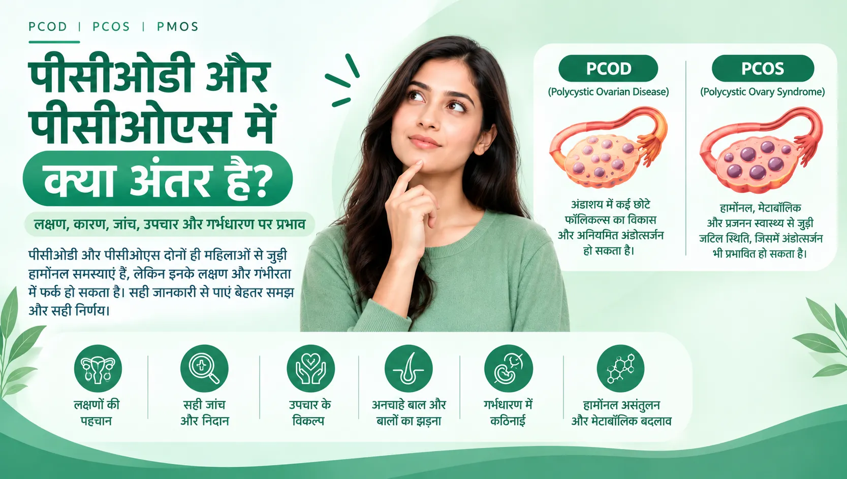 पीसीओडी और पीसीओएस में क्या अंतर है
